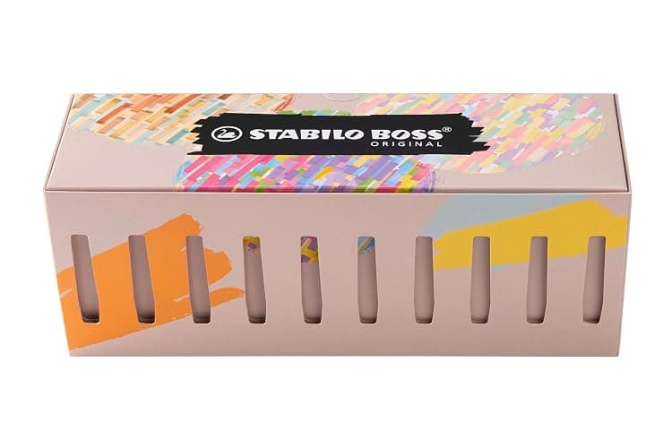 STABILO BOSS ORIGINAL Collection - Evidenziatore - Desk-Set con 30 evidenziatori - 9 Fluo + 14 Pastel + 6 Nature + 1 marcatore Nero thumbnail 5