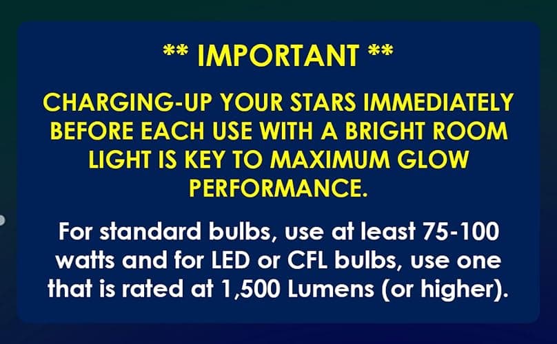 Glow in The Dark Stars for Ceiling, 500-Count, Largest Ceiling Glow Stars Assortment Includes Jumbo Sun, All 9 Planets, Bonus Moon and Entire Big Dipper Constellation Plus More! Stocking Stuffers thumbnail 9