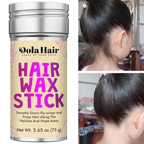 Dolahair Hair Wax Stick - Flyaway Control and Styling Pomade for Kids, Women, and Men - Slick Back Hair Bun Maker and Hair Accessorie for Teen Girls (1 Pack of Wax) thumbnail 2