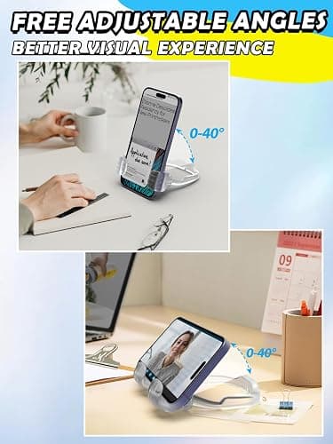 Easter Basket Stuffers Essentials for Teens Girls Boys Kids Adults Cell Phone Stand: UPGRADE Adjustable Thumbs Up Lazy Phone Holder for Desk Cool Gadgets Fun Easter Gifts for Adults Men Women Teenage thumbnail 5