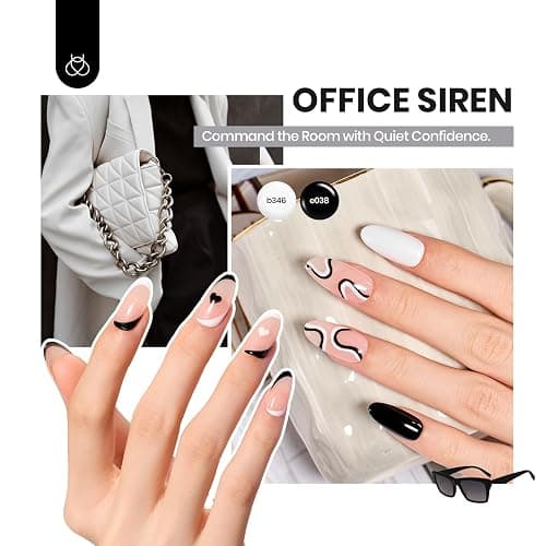 Beetles Gel Nail Polish Set - Style Manifesto 60 Colors Winter Uv Gel Polish Kit Jelly Brown Glitter Nude Pink White Red Blue Green Color Nail Polish Base &Glossy Matte Top Coat Gift for Her Women thumbnail 5