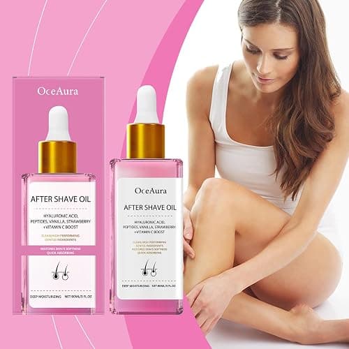 ONMYLOVIN Strawberry Vanilla After Shave Oil, Soft Serve After Shave Oil to Smooth Skin with Hyaluronic Acid & Peptides to Soothe Razor Burn, Prevent Ingrown Hairs & Dryness thumbnail 3