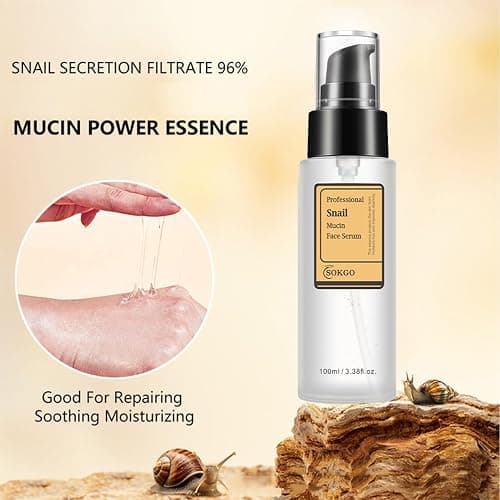 Professional Snail Mucin Serum, Intensive Hydration and Repair for Healthy Skin thumbnail 4