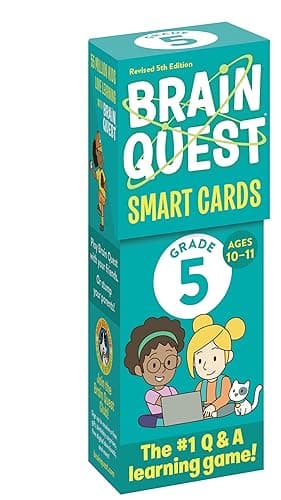 Brain Quest 5th Grade Smart Cards Revised 5th Edition (Brain Quest Smart Cards) - Image 1