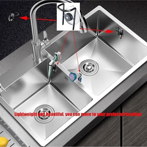 WSOQYEO Soap Dispensing Palm Brush Holder for Kitchen Brush Dish Brush with Soap Dispenser Pot with a Traceless Suction Cup (Closed Brush Holder) thumbnail 3