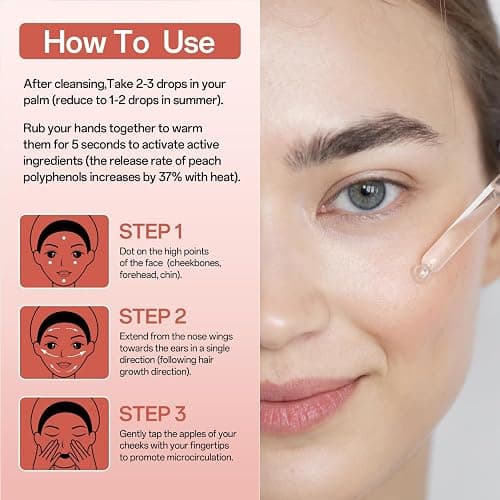 Peach 70 Niacinamide Serum, Dark Spot Correcting Serum for Face Hydrating, Facial Serum for Oily Skin, Daily Clean thumbnail 5
