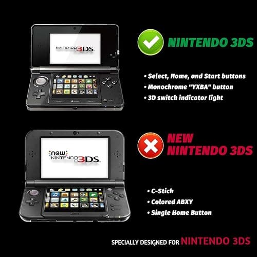 Gimtsui Clear Crystal Hard Shell Protective Case Cover Suitable for Nintendo 3DS thumbnail 5