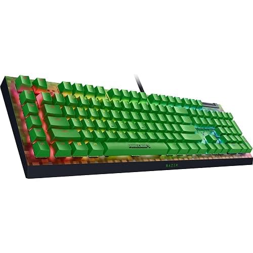 Razer BlackWidow V4 X Mechanical Gaming Keyboard: Green Switches Tactile & Clicky - 6 Macro Keys - Chroma RGB - Doubleshot ABS Keycaps - Sound Dampening & Stabilizers - Minecraft Edition thumbnail 9