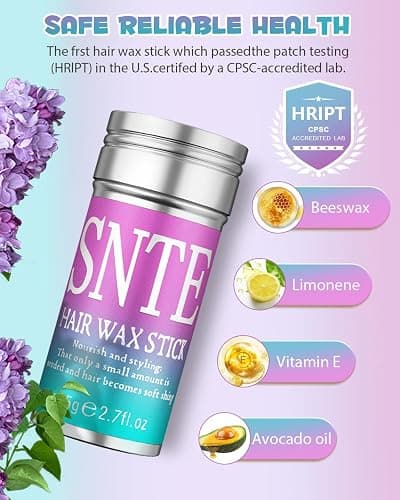 Samnyte Hair Wax Stick for Girls Women, Wax Stick for Hair, Tamer for Flyaway, Hair Accessories ＆ Hair Bun Maker for Women to Ponytail, Bun, Braids, Stocking Stuffers for Teen Girls thumbnail 6