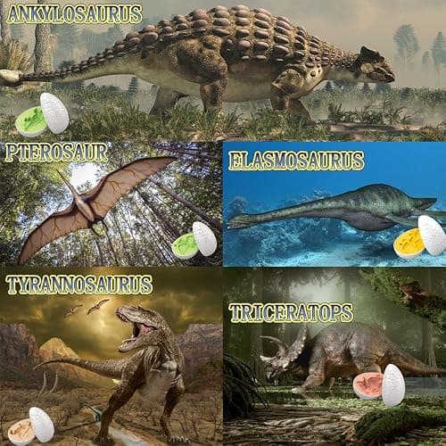 Dough Play Sets for Kids 2-4, Dinosaur Noodle Maker Toy, Toddler Play Clay Kit with Dinosaur Modle Eggs, Arts and Crafts Tools Gift for 3 4 5 6 7 8 Year Old Girls Boys thumbnail 5