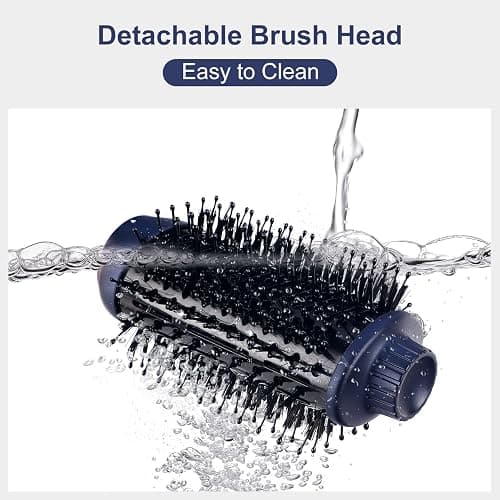 Hair Dryer Brush Set, IG INGLAM 4 in 1 Blowout Brush, Negative Ion Detachable Hair Dryer & Styler Volumizer Hot Air Hair Dryer Brush with 2 Styling Brush Heads, Prussian Blue thumbnail 9