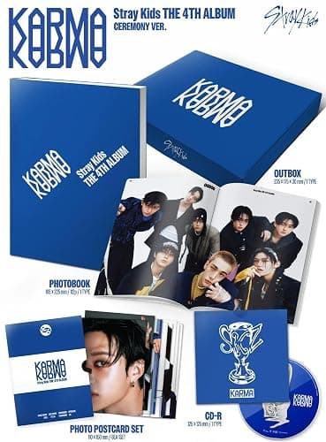 Stray Kids KARMA [CEREMONY Ver.] 4th Album CD + Photobook + Photocard + Poster + Sticker thumbnail 2