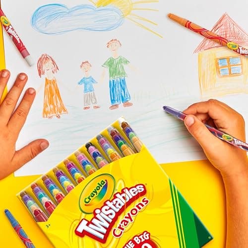 Crayola Mini Twistables Crayons for Kids (50ct) Stocking Stuffers & Holiday Gifts, No Peel Toddler Crayons for Coloring Books, Arts & Crafts Supplies, 3+ thumbnail 2