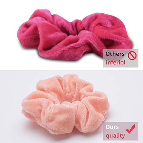 Hcimooy 36 Pcs Velvet Hair Scrunchies, Hair Ties for Women Girls (36 Colors) thumbnail 3