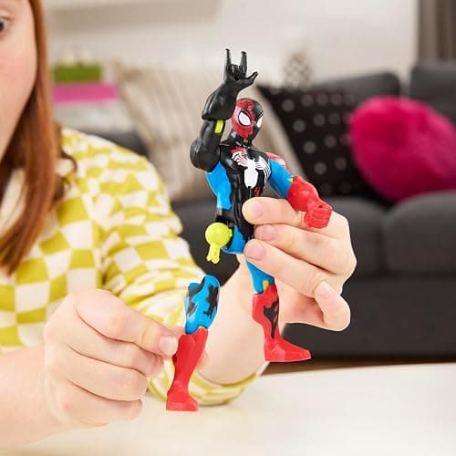 SPIDER-MAN Marvel MixMashers Venom vs. Venomized, Custom Action Figure & Accessories 2-Pack, 5-Inch-Scale Super Hero Toys for Kids Ages 4+ (Amazon Exclusive) thumbnail 6