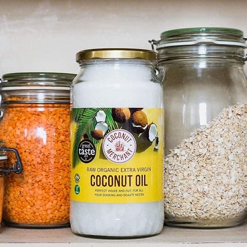 Coconut Merchant Organic Coconut Oil 1L | Extra Virgin, Raw, Cold Pressed, Unrefined | Ethically Sourced, Vegan, Ketogenic and 100% Natural | For Hair, Skin & Cooking | 1L thumbnail 5