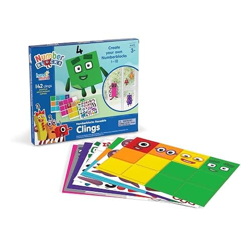 hand2mind Numberblocks Reusable Clings, Numberblocks Characters Decals, Classroom Supplies for Teachers Elementary, Numberblocks Decorations, Removable Decals, Math Gifts for Teachers - Image 1
