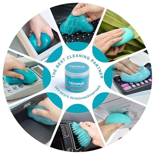 TICARVE Cleaning Gel for Car Detail Tools Car Cleaning Automotive Dust Air Vent Interior Detail Putty Universal Dust Cleaner for Auto Laptop Car Slime Cleaner thumbnail 5