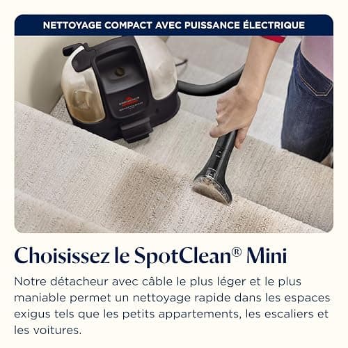 BISSELL SpotClean Mini Shampouineuse Filaire 41491 | Nettoyeur tapis portable, idéal pour nettoyages rapides, compact et léger, pour voiture, bateau, canapé et plus thumbnail 16