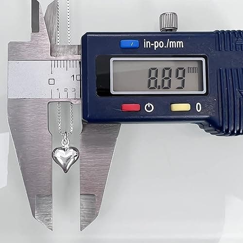 Tiny Delicate and Dainty Sterling Silver Heart Necklace for Girls, Daughter Birthday Gift, Granddaughter Gift Necklace, 14 inches plus 2-inch extender thumbnail 7