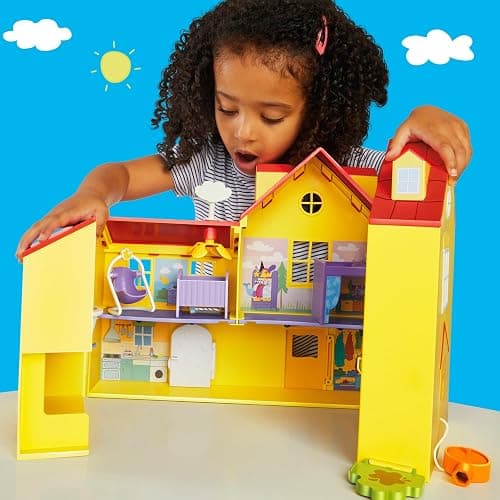 PEPPA PIG Peppa's Big Family House Playset with 3 Figures, 11 Accessories, 2025 Version with Baby Evie, Preschool Toys for Girls and Boys 3 and Up thumbnail 2
