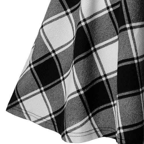 IDEALSANXUN Gothic Plaid Mini Skirts for Women Short High Waist Plaid Skirts thumbnail 5