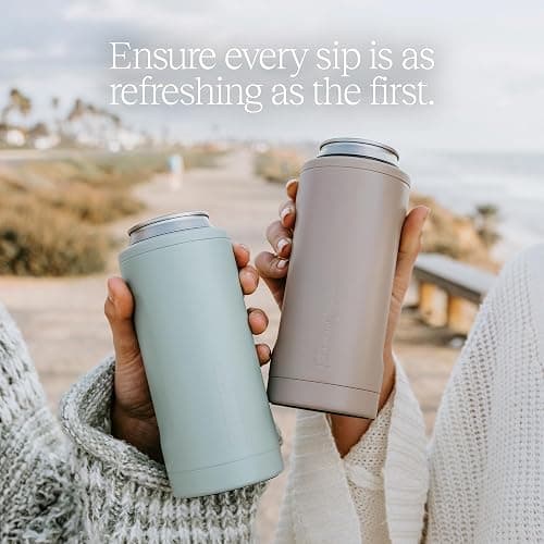 BrüMate Hopsulator Slim Can Cooler Insulated for 12oz Slim Cans | Skinny Can Insulated Stainless Steel Drink Holder for Hard Seltzer, Beer, Soda, and Energy Drinks (Onyx Leopard) thumbnail 7