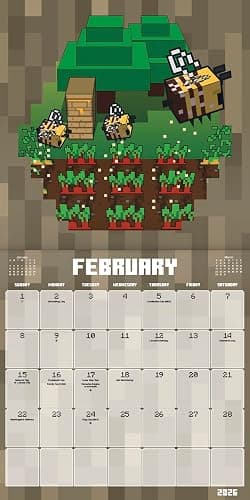 2026 Minecraft Wall Calendar thumbnail 3
