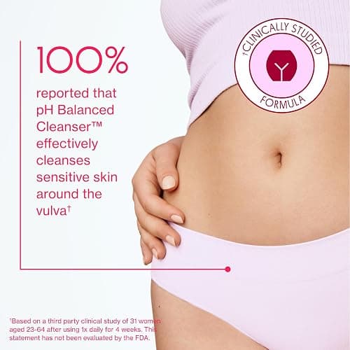 Love Wellness pH Balancing Cleanser | Feminine Vulva Wash for Intimate Health & Hygiene | Fragrance-Free, Non-Irritating & pH Matched | With Aloe Vera & Calendula for Sensitive Skin | 10 Fl Oz thumbnail 5