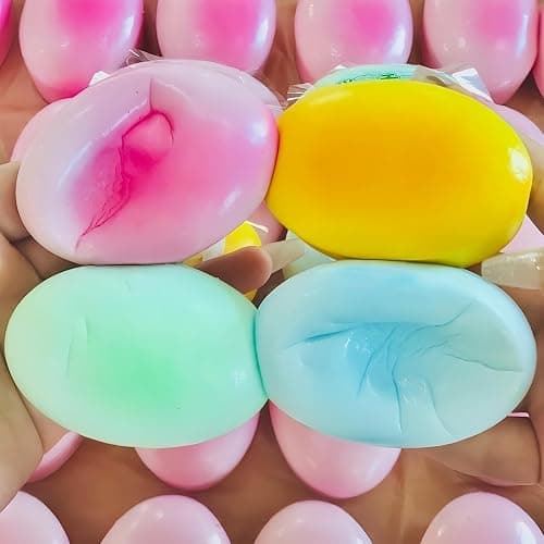 SUISUILE 4 Packs Sticky Bread Squishy Toys, Super Soft Slow Rising Squishy, Realistic Bread Shaped Slow Rebound Squeeze Toy, Kawaii Food Squishies Fidget Toys for Stress Relief (Style B) thumbnail 3