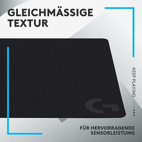 Logitech G G240 Stoff-Gaming-Mauspad, optimiert für Gaming-Sensoren, mäßige Oberflächenreibung, rutschfeste Mausmatte, Mac- und PC-Gaming-Zubehör, 340 x 280 x 1 mm thumbnail 3