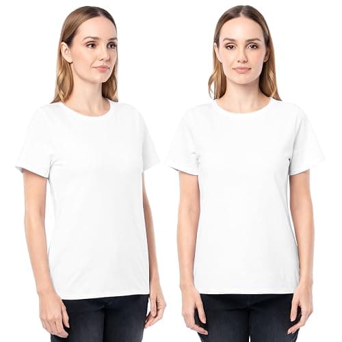 Fruit of The Loom Women's Short Sleeve Crew Neck T-Shirt, 2 Pack - Image 1