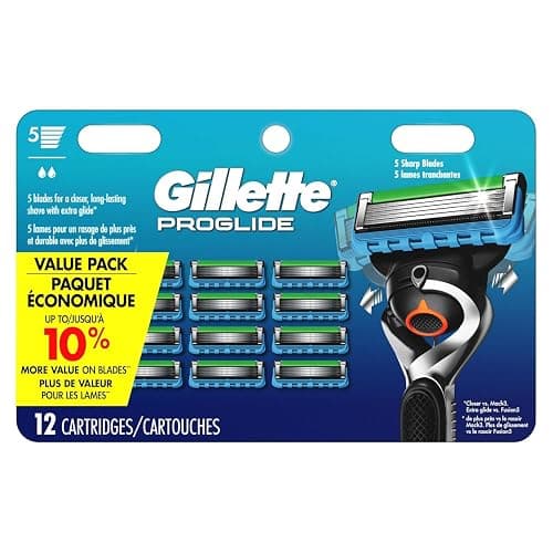 Gillette Fusion5 ProGlide Men's Razor Blade Refills, 12 Count, Mens Blades - Image 1