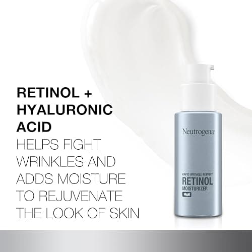 Neutrogena Rapid Wrinkle Repair Retinol Night Face Moisturizer, Daily Anti-Aging Face Cream with Retinol & Hyaluronic Acid to Fight Fine Lines & Wrinkles, 1 fl. oz thumbnail 3