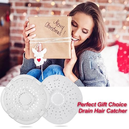 Hair Drain Catcher,Square Drain Cover for Shower Strong Adhesion Silicone Hair Stopper with Suction Cup,Easy to Install Suit for Bathroom,Bathtub,Kitchen 2 Pack (Cream White) thumbnail 6