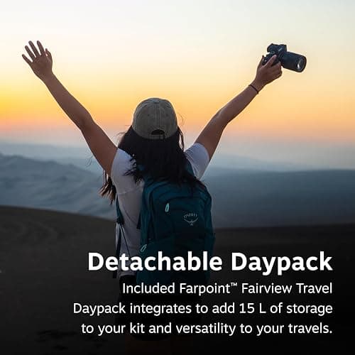 Osprey Fairview 40L Women's Travel Backpack, Graphite Purple thumbnail 3