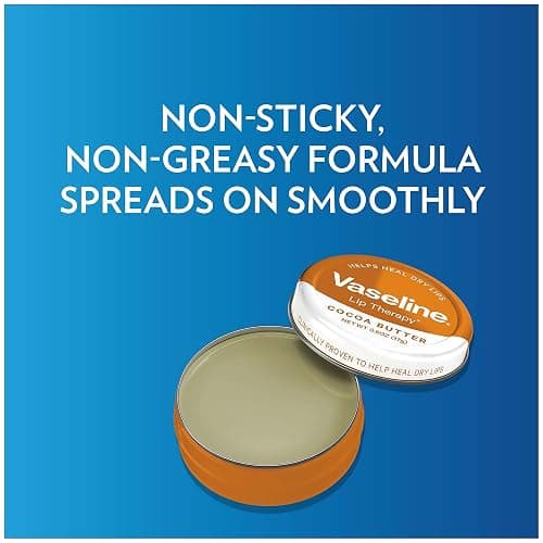 Vaseline Lip Therapy Lip Balm Tin, Cocoa Butter, 0.6 oz thumbnail 6