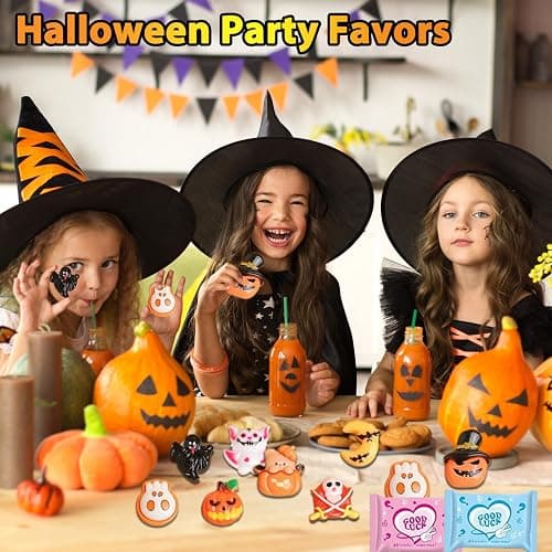 50pcs Halloween Party Favors Blind Bag Mini Resin Figures: Surprise Collectible Miniatures for DIY Crafts, Trick-or-Treat Toys, Dollhouse, Fairy Garden, Halloween Decorations thumbnail 2