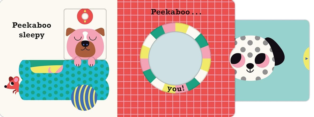 Peekaboo: Dog: (An Interactive Board Book for Babies & Toddlers with Mirror & Sliders to Push, Pull, or Turn. Cute Artwork Features Puppies Sleeping, Wagging Tails, & More.) thumbnail 4