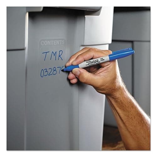 Sharpie Permanent Markers, Fine Tip, Black, 5 Count - Quick Drying, Fade Resistant thumbnail 2