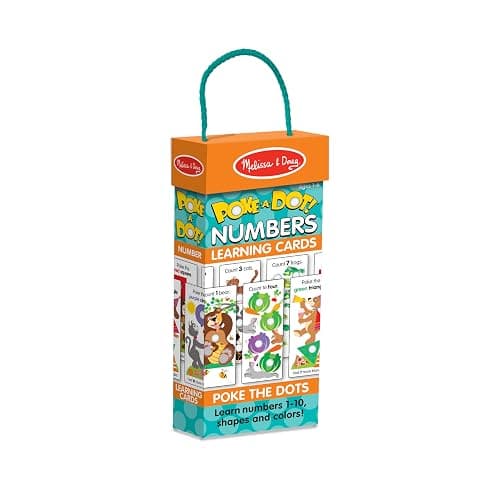 Melissa & Doug Poke-a-Dot! Numbers, Shapes & Colors Jumbo Learning Cards, 13 Double Sided Interactive Flash Cards, Educational Activities for Toddlers & Preschoolers, Ages 1+ thumbnail 6