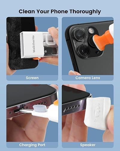 20-in-1 for AirPod Cleaner Kit Pro 4 3 2 1 - Multifunction Cleaning Tool for Headphones Earbuds Phone Laptop Keyboard Screen - Metal Tip, Soft Brush, Flocking Sponge, 15ml Spray, Cloth, Putty thumbnail 6