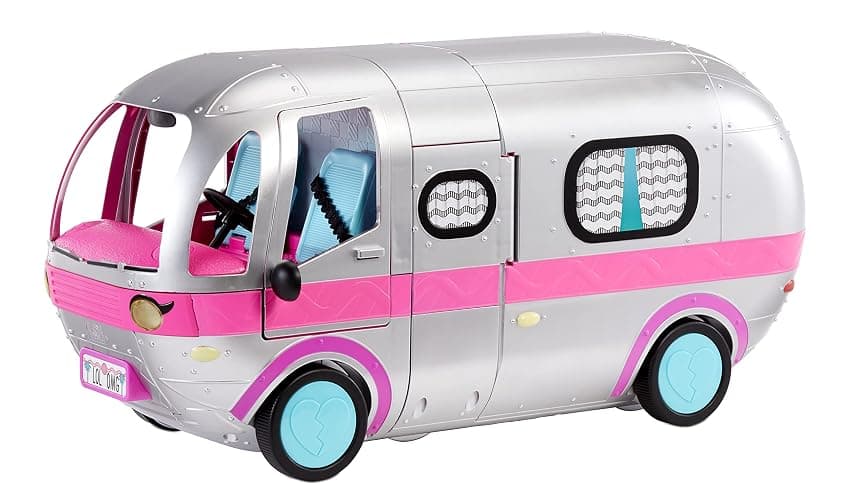 LOL Surprise OMG Glamper Fashion Camper with 55+ Surprises Fully-Furnished with Light Up Pool, Water Slide, Bunk Beds, Cafe, Bathroom, Closet, Vanity, BBQ Grill and DJ Booth - Gift for Ages 6+ - Image 1