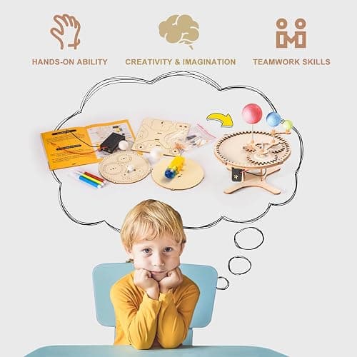 STEM Science Kits for Kids Age 8-10 8-12, Wood Building Crafts Kits for Boy | STEM Toys for Ages 8-13 9 10 11 12-14 Year Old Gifts Ideas, Science Engineering Experiment Kit 5-7, 3D Puzzles Projects 10-12 thumbnail 6
