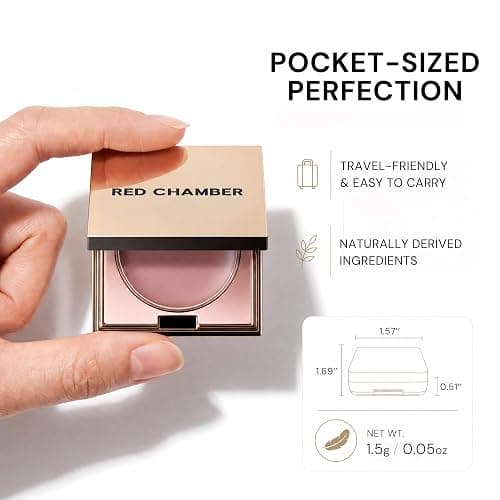 RED CHAMBER HARUKI Multi-Purpose Cream, Blush for Cheeks & Lips — Buildable Sheer-to-Glow Color, Dewy Luminous Finish, Hydrating Blush for Mature Skin, Compact with Mirror, Haelyn thumbnail 6