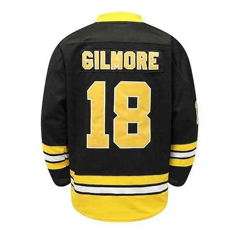 Atonmore Happy Gilmore #18 Boston Adam Sandler Stitched Ice Hockey Jersey | Boston Adam Sandler 1996 Movie S-XXXL,90S Hip Hop Clothing for Party thumbnail 5