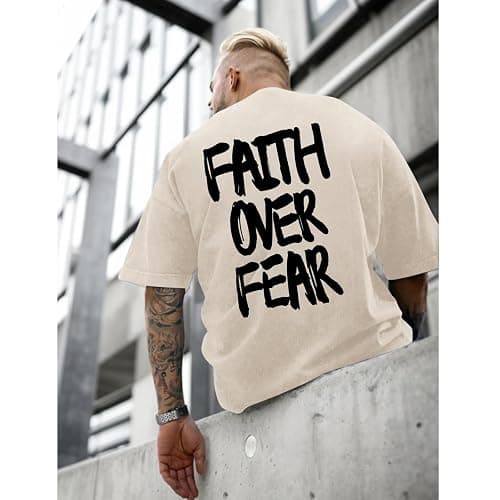 Lytiarul Christian Shirts for Men God Child of Jesus Faith Shirt Oversized Graphic Religious Tees Acid Wash T-Shirt Tops thumbnail 4