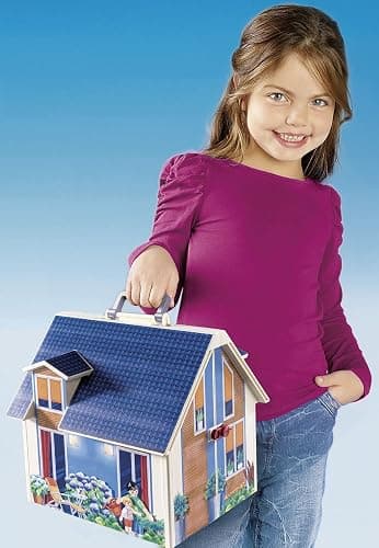 Playmobil 70985 Maison transportable - Dollhouse - avec Trois Personnages, Salle de Bains, Chambre, Salon et Cuisine - Tout équipée - La Maison Traditionnelle - s'ouvre s'emporte Partout - Dès 5 Ans thumbnail 7