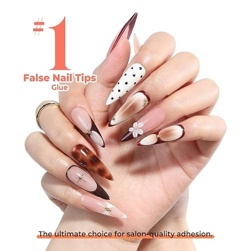 UNA GELLA Gel Nail Glue 80g Super Strong U V Solid Soft Gel Lamp Curing Needed Nail Glue 40g*2 for Acrylic Nail Tips for Fake Acrylic Press On Nails Extension Soak Off thumbnail 8