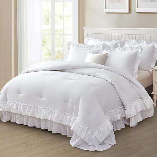 Queen ruffle bedding thumbnail 2
